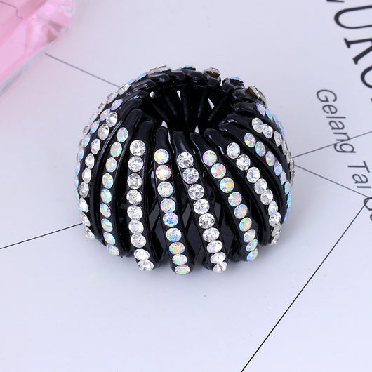 Pasador de Nido de Pájaro con Rhinestones Coloreados para Coleta - Image 22