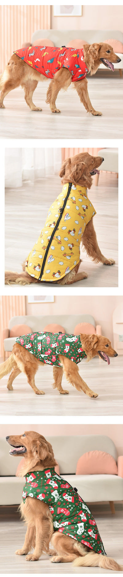 Chaleco Térmico de Algodón para Perros - Abrigo Navideño - Image 14