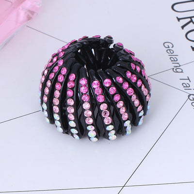 Pasador de Nido de Pájaro con Rhinestones Coloreados para Coleta - Image 21