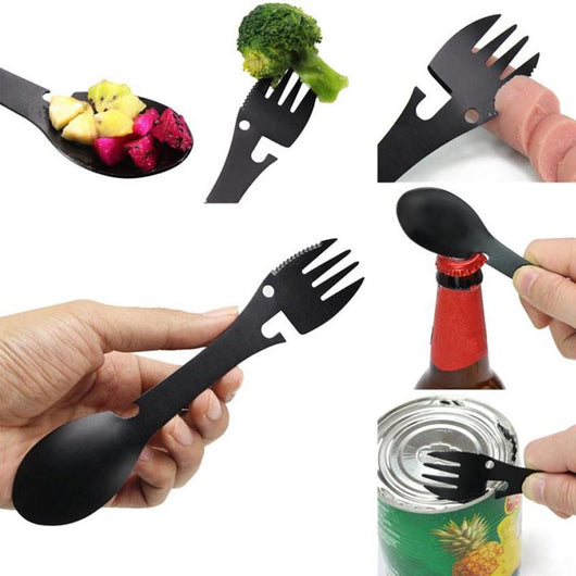 Multiherramienta de Cubertería de Acero Inoxidable para Camping - Image 12