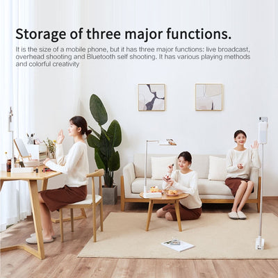 Soporte Selfie Portátil con Luz LED y Control Bluetooth Plegable - Image 11