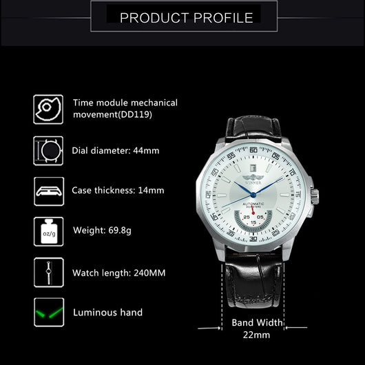 Reloj Mecánico Automático Hueco para Hombre - Image 3