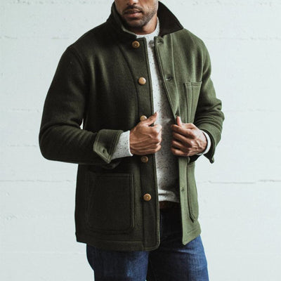 Chaqueta Casual de Hombre en Solido - Estilo Moderno con Cuello Solapa - Image 13