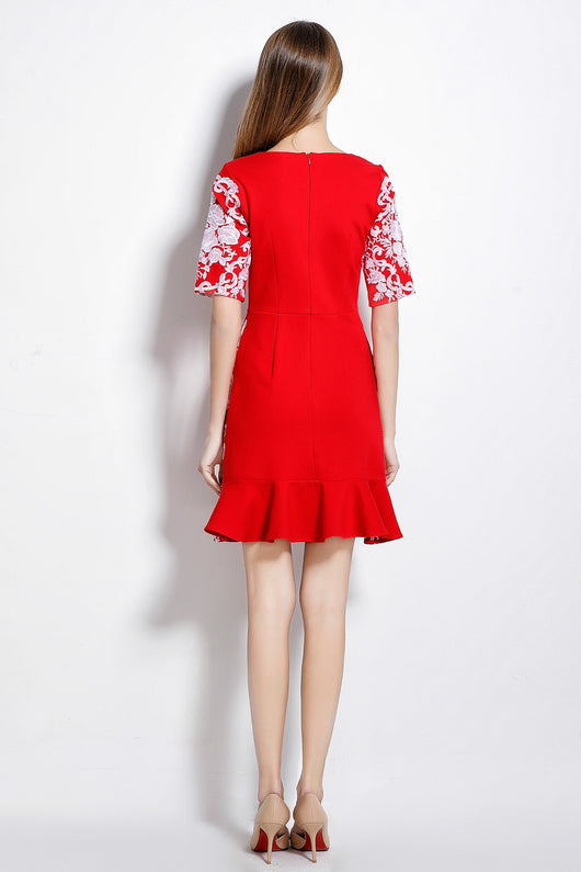 Vestido Ajustado con Falda Sirena - Image 12