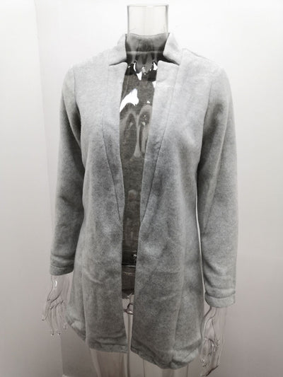 Blazer de Lana Cuello Alto Moda Europea Otoño Invierno - Image 34