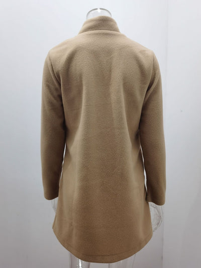 Blazer de Lana Cuello Alto Moda Europea Otoño Invierno - Image 36