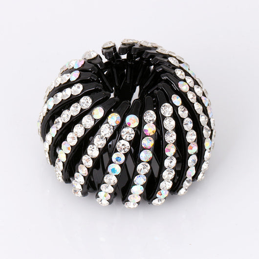 Pasador de Nido de Pájaro con Rhinestones Coloreados para Coleta - Image 18
