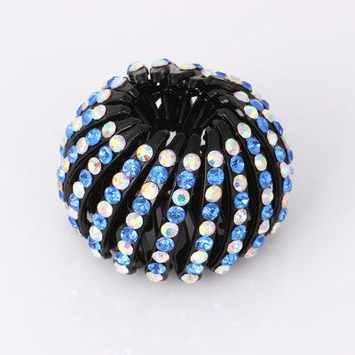Pasador de Nido de Pájaro con Rhinestones Coloreados para Coleta - Image 19