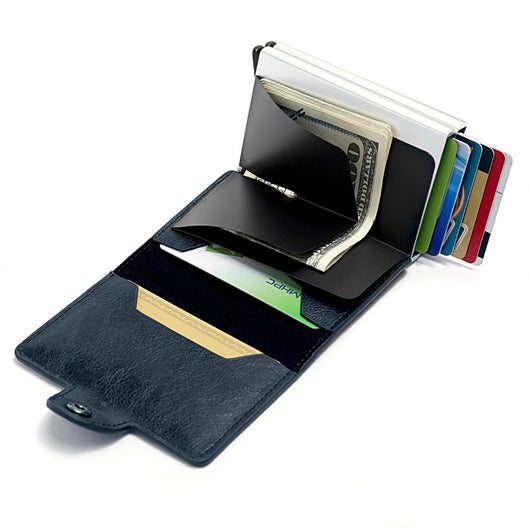 Monedero RFID de Cuero Crazy Horse para Hombre - Portacédulas Minimalista - Image 15