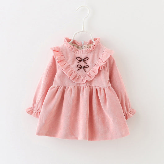 Vestido Largo Coreano de Manga Larga - Image 5