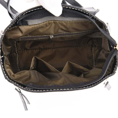 Mochila Cuadriculada para Mujer: Bolsa Escolar y de Viaje - Image 11