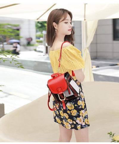 Mochila Cuadriculada para Mujer: Bolsa Escolar y de Viaje - Image 16