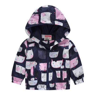 Chaqueta con Capucha y Estampado Moderno - Image 39