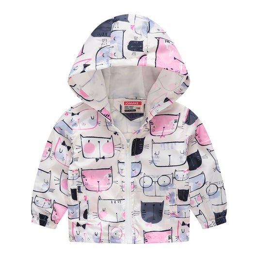 Chaqueta con Capucha y Estampado Moderno - Image 42