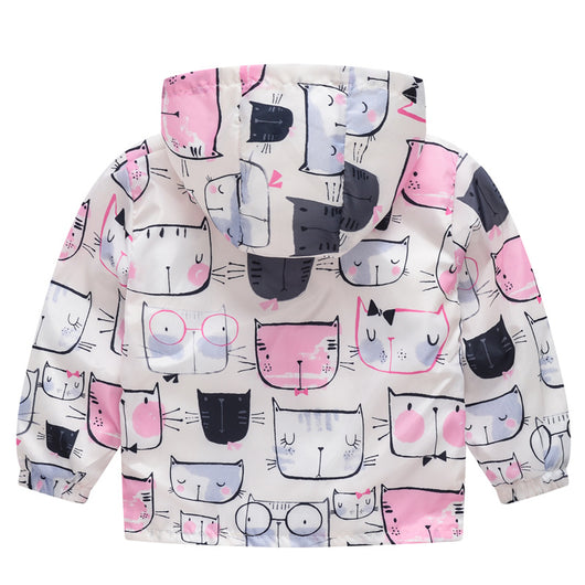 Chaqueta con Capucha y Estampado Moderno - Image 56