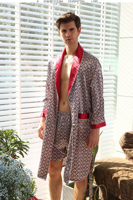 Pijama de Seda Ligera con Manga Larga para Verano - Image 13