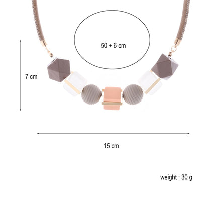 Collar Colgante de Madera Colorida - Image 6