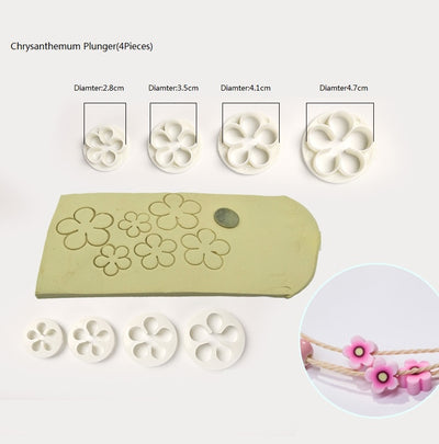 Kit Profesional de Moldes para Flores en Fondant y Decoración de Pasteles - Image 12