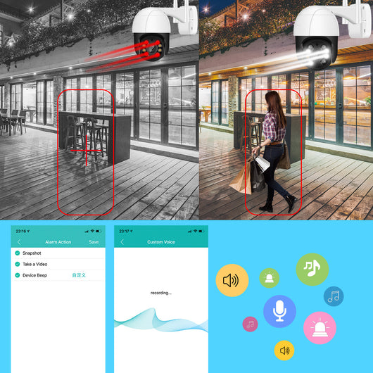 Cámara de Seguridad WiFi 360° con Movimiento y Visión Nocturna - Image 16