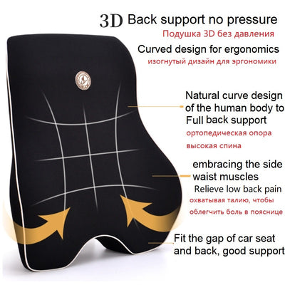 Cojín Lumbar de Espuma Viscoelástica para Auto - Soporte Ergonómico Universal - Image 26