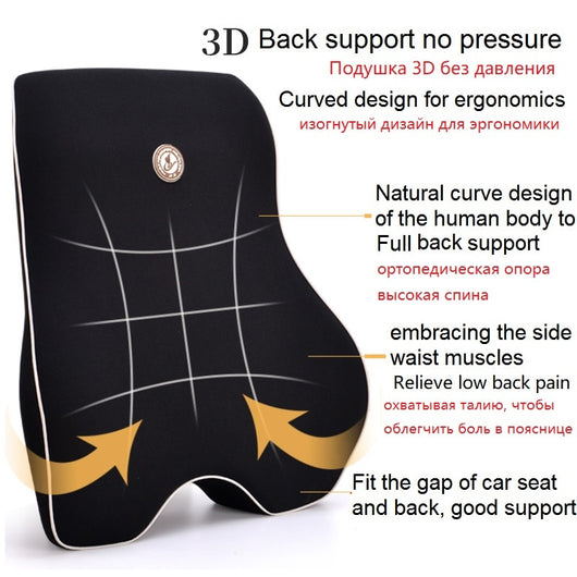 Cojín Lumbar de Espuma Viscoelástica para Auto - Soporte Ergonómico Universal - Image 26