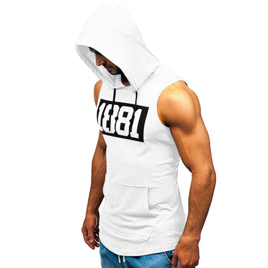 Sudadera Deportiva sin Mangas con Estampado de Letras para Hombre - Image 25