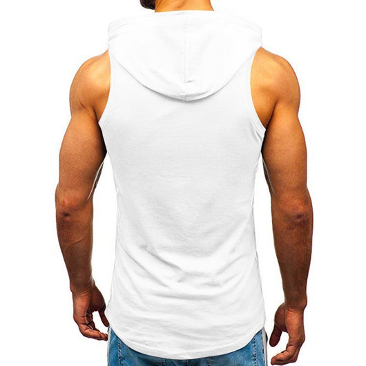 Sudadera Deportiva sin Mangas con Estampado de Letras para Hombre - Image 26
