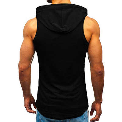 Sudadera Deportiva sin Mangas con Estampado de Letras para Hombre - Image 32