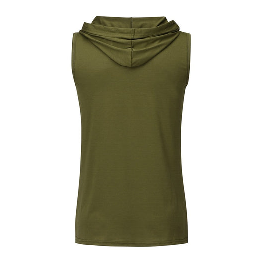 Sudadera Deportiva sin Mangas con Estampado de Letras para Hombre - Image 38