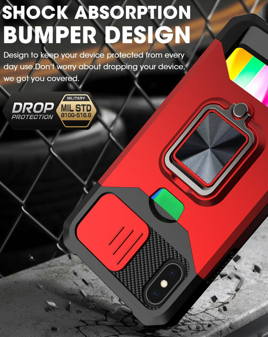 Funda Protectora con Soporte Magnético y Anillo para Tarjeta - Image 16