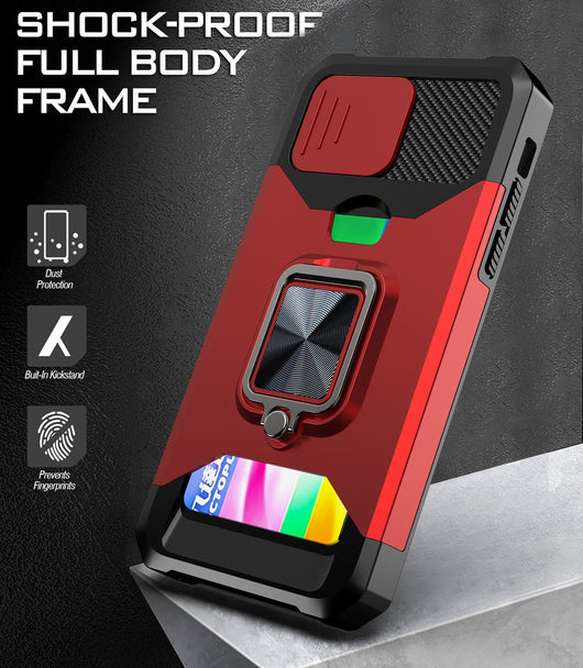 Funda Protectora con Soporte Magnético y Anillo para Tarjeta - Image 18