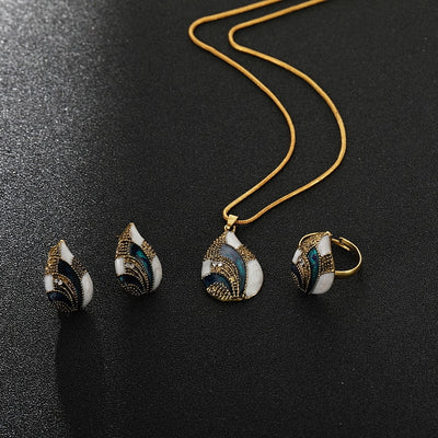 Conjunto de Joyas Gota de Agua - Image 9