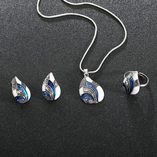 Conjunto de Joyas Gota de Agua - Image 10