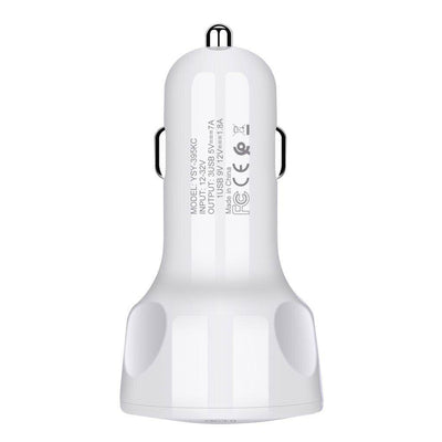 Cargador Rápido USB de 3 Puertos para Auto - Image 14