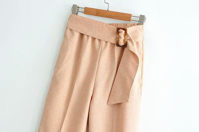 Pantalones con Hebilla Cuadrada - Image 10