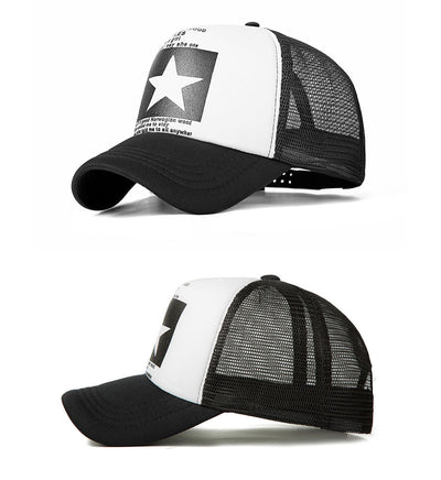 Gorra de Malla con Estrella Hip-hop Estilo Europeo Americano - Image 11