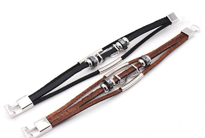 Pulsera Retro de Cuero para Hombre con Símbolo de Infinito - Image 13