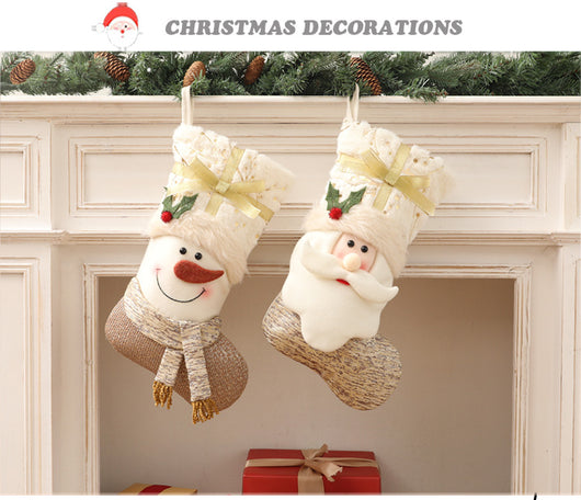 Calcetines Navideños Estilo Nórdico Blanco - Image 9