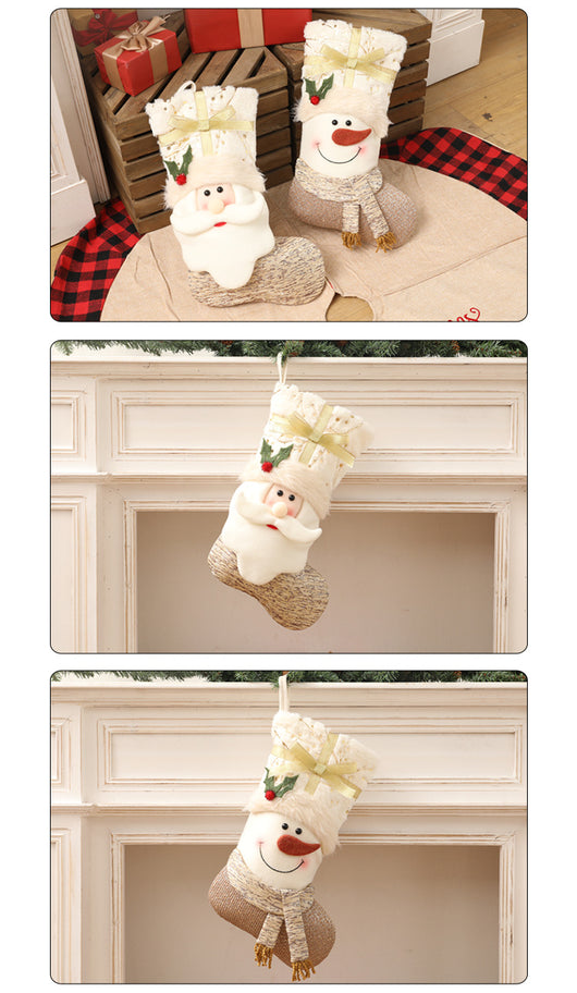 Calcetines Navideños Estilo Nórdico Blanco - Image 10