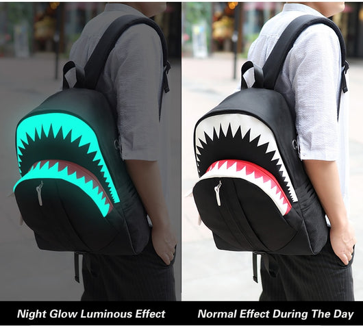 Mochila Tiburón Luminosa con Función USB - Image 8