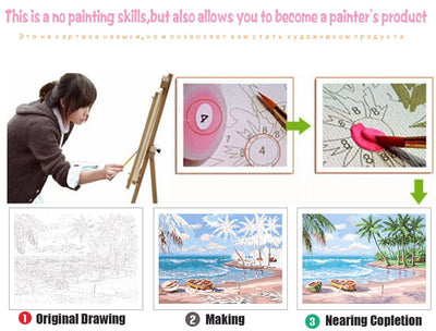 Kit de Pintura Digital Muñeco de Nieve DIY - Image 5