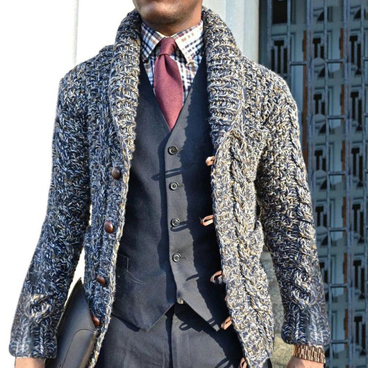Cardigan Slim Fit de Manga Larga para Hombre - Image 6