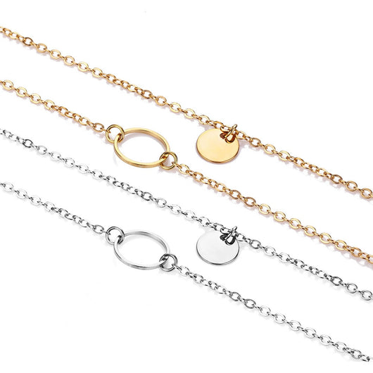 Collar Choker Multicapa de Verano con Lentejuelas y Dije Dorado - Image 13