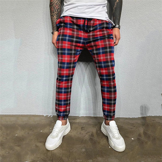 Pantalones Deportivos Casuales con Estampado 3D Cuadros para Hombre - Image 5