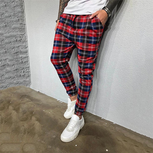 Pantalones Deportivos Casuales con Estampado 3D Cuadros para Hombre - Image 6