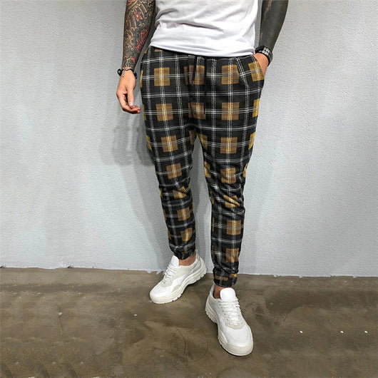 Pantalones Deportivos Casuales con Estampado 3D Cuadros para Hombre - Image 7