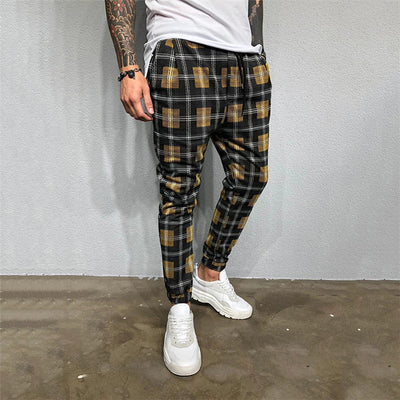 Pantalones Deportivos Casuales con Estampado 3D Cuadros para Hombre - Image 8