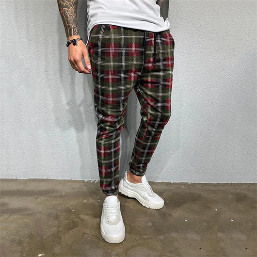 Pantalones Deportivos Casuales con Estampado 3D Cuadros para Hombre - Image 12