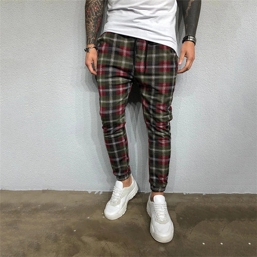 Pantalones Deportivos Casuales con Estampado 3D Cuadros para Hombre - Image 13