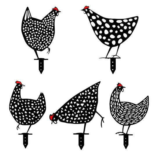 Decoración de Jardín con Figuras de Gallinas - Estacas para Patio y Huerto - Image 37